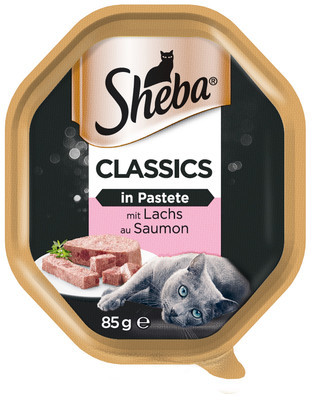 Sheba Classics 85gx22 z Łososiem mokra karma dla kotów w pasztecie