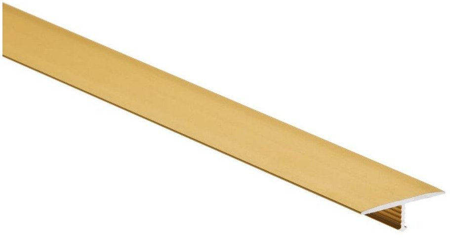 Cezar Profil wykończeniowy łączący Aluminium T 26 mm / 2.5 m Złoty