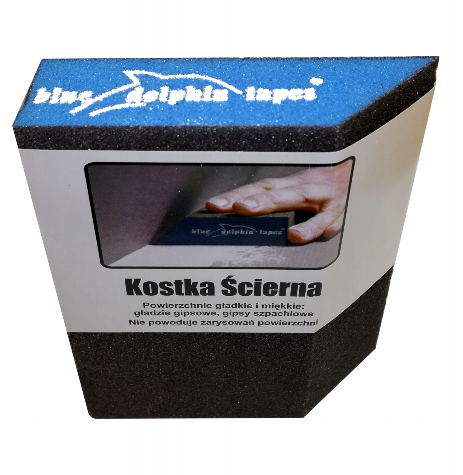 Kostka, gąbka ścierna skośna gr 46 Blue Dolphin