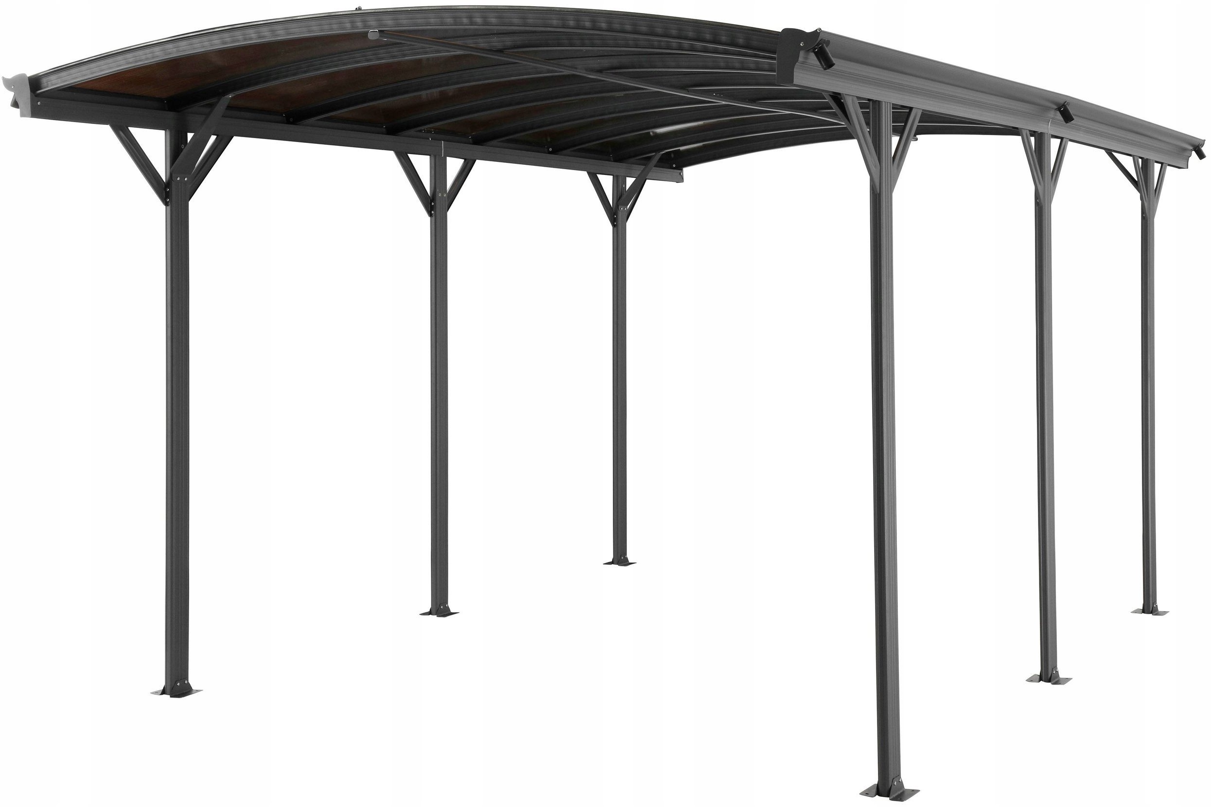 Pergola, wiata garażowa 505x300x220 szara Tilos I
