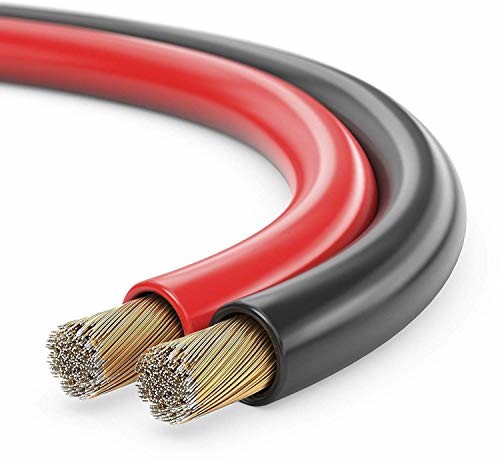 Sonero sonero 25 metrów 2 x 1,50 mm CCA kabel głośnikowy/kabel głośnikowy, kolor: czerwony/czarny S-SC2150RB-25