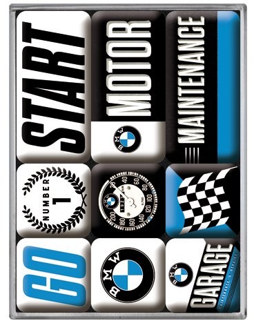 Nostalgic-Art 83097 BMW silnika, zestaw -częściowy, 9teilig na magnes 83097