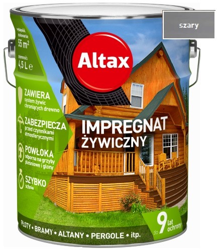 Фото - Лаки й лазурі Altax Impregnat żywiczny 4,5 l szary 