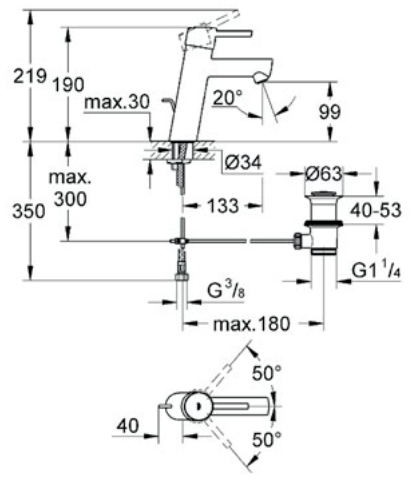 Grohe Concetto chrom 23450001