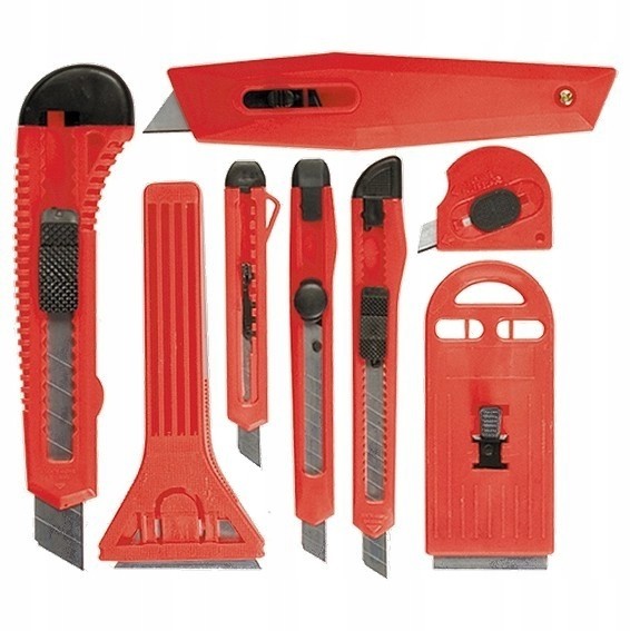 Zestaw Nożyków Tapeciaków Skrobaki 8 elementów