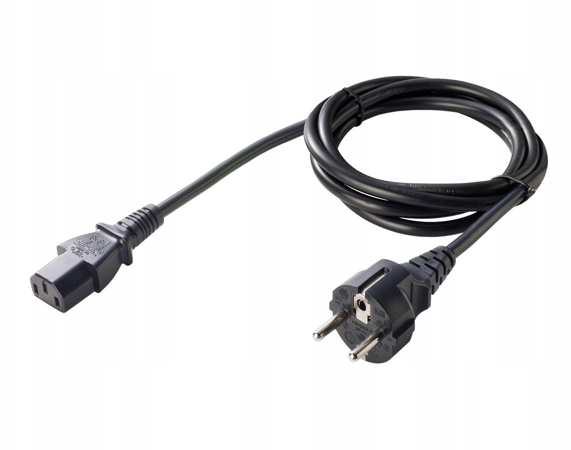 Przewód Kabel 1,8 m Zasilający Komputerowy Pc