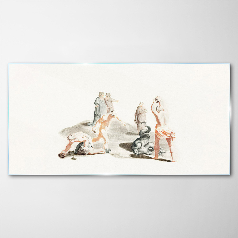 PL Coloray Obraz na Szkle Starożytność Abstrakcja 140x70cm