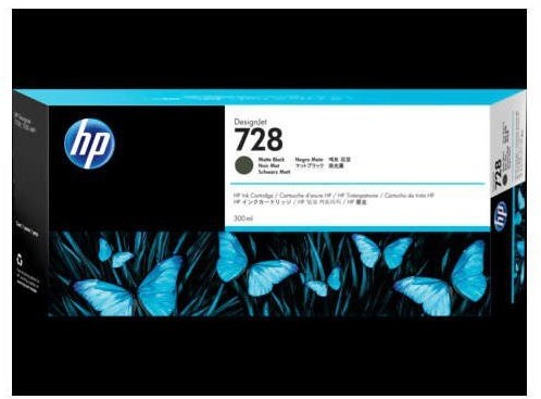 HP HP Tusz nr 728 F9J68A Matte Black 300ml