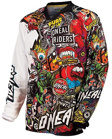 O'Neal Mayhem Jersey Crank czarnym Multi Moto Cross Enduro trykot MX MTB DH, 0023 °C-10, wielokolorowa, xx-large 0023-106