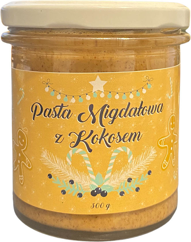 KruKam Chrupiąca pasta migdałowa z kokosem 300g