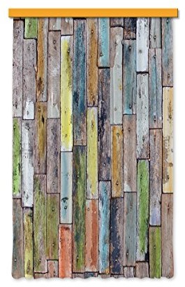 AG Design Firanka/zasłona FCP L 6508 drewniane, 140x245 cm, 1-częściowa FCPL 6508