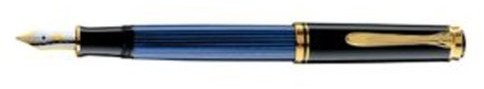 Pelikan PK-m400bk/BL M luksusowa Souverän M400 fountain Pen, czarny/niebieski PK-M400BK/BL-M