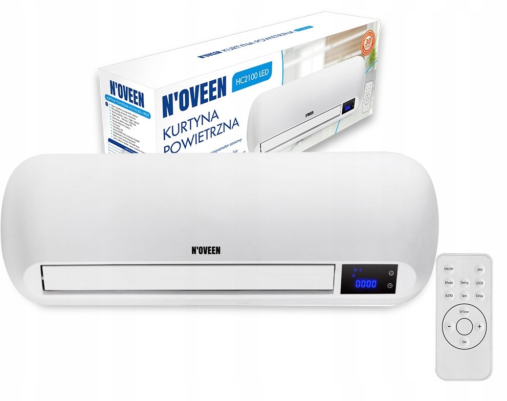 Kurtyna Powietrzna grzejnik Oscylacja Timer
