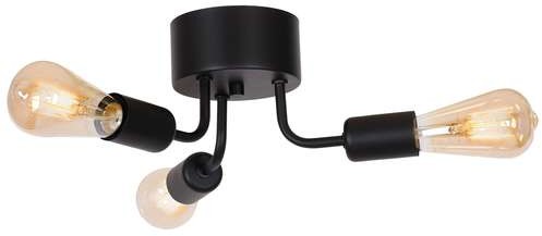 Luminex Brenda 838 plafon lampa sufitowa 3x60W E27 czarny