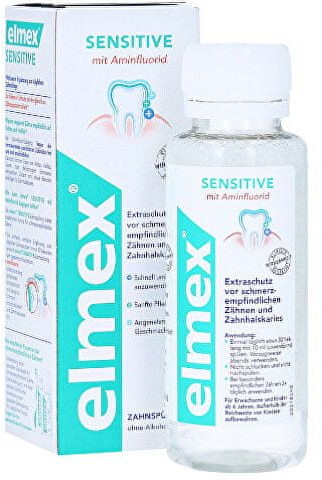 Elmex Płyn do płukania jamy ustnej dla wrażliwych zębów Sensitiv e 100 ml