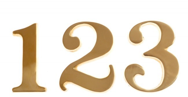 Cyfra TIFFANY 10 cm mosiadz