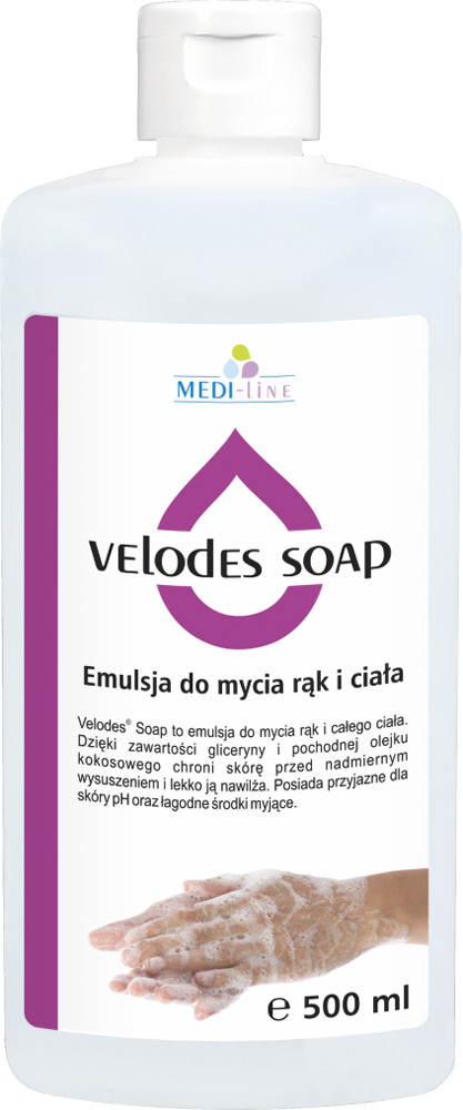 MEDISEPT Medi-Sept Velodes Soap-500 ml Emulsja do mycia ciała i rąk VELODES-SO500