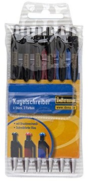 Idena 500291  ball point Pen 6 sztuki, blauschreibend 500291