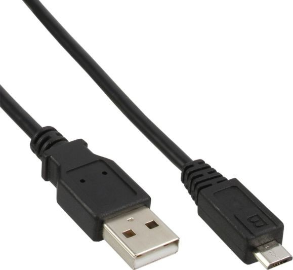 InLine Kabel USB USB A microUSB A 0.3m czarny 31703 31703