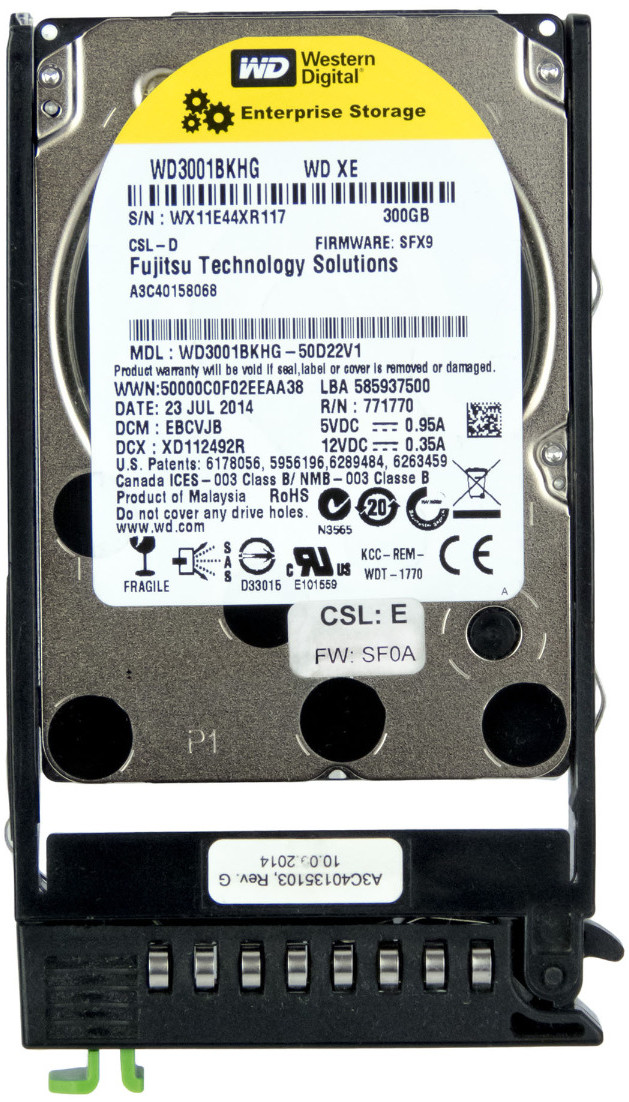 Fujitsu A3C40158068 300GB 10K SAS-2 2.5 WD3001BKHG