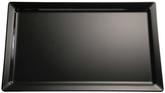 APS Półmisek prostokątny z melaminy 400x300 mm, czarny | Pure 83592