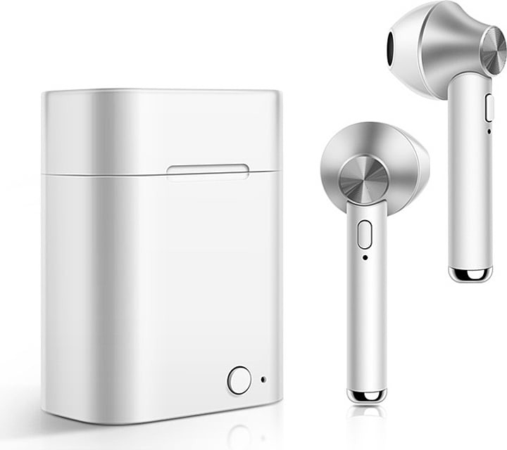 SmartCase Słuchawki bezprzewodowe Bluetooth in-Ear w kolorze srebrnym
