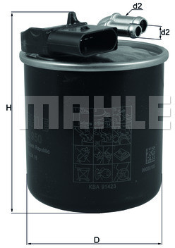 Mahle FILTR PALIWA KNECHT KL 950 VITO CDI 14- V200 CDI 15 KL 950