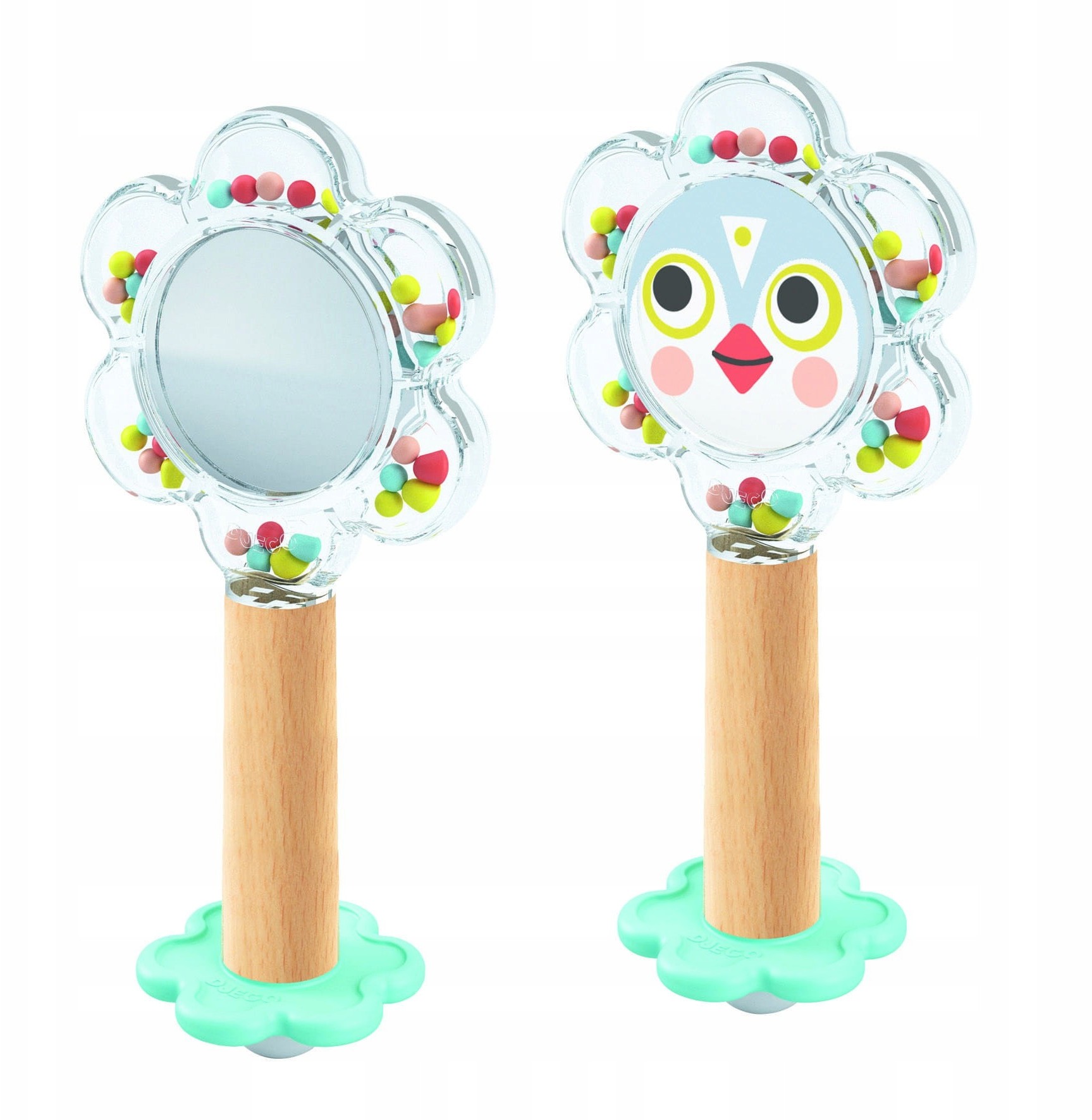 Djeco Grzechotka z lusterkiem Baby Flower