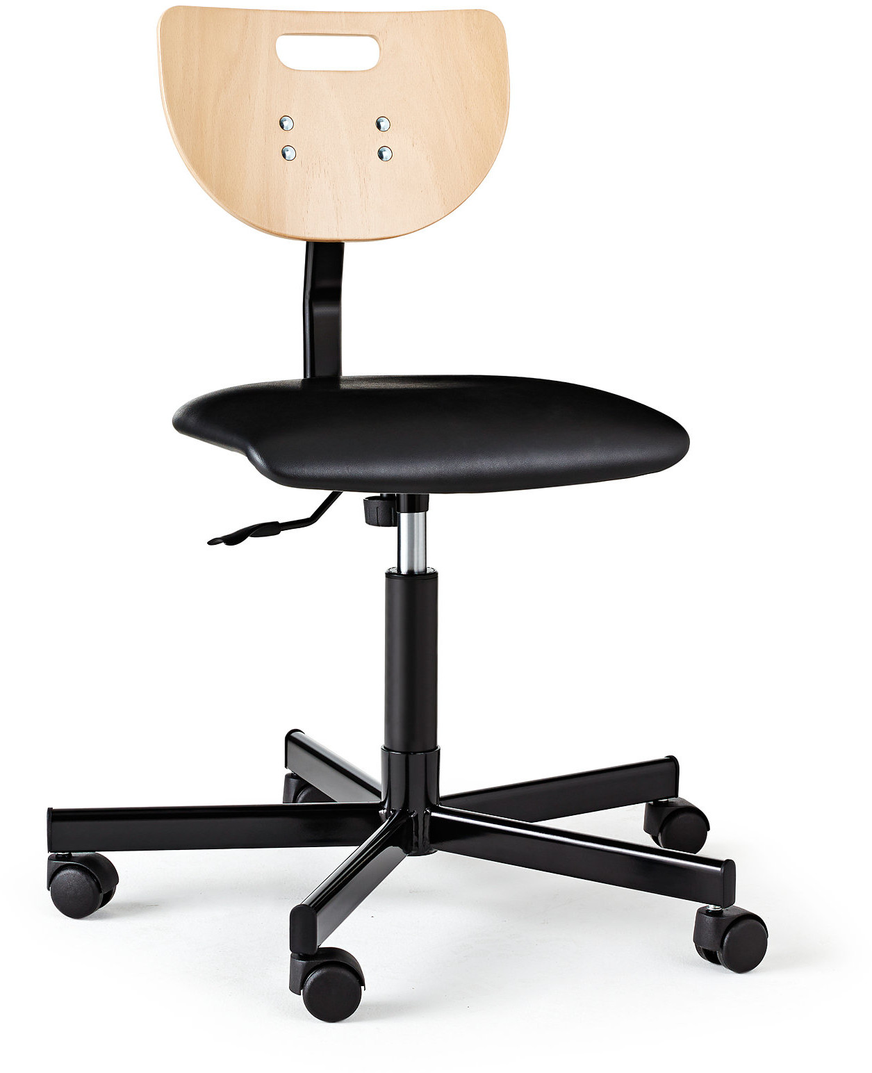 AJ Produkty Krzesło Erik, czarny, wysokość siedziska: 400 / 535
