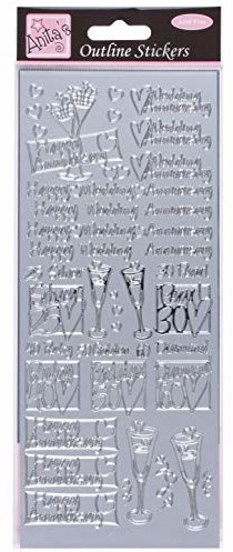 Anita's Anita's ANT 8101209 naklejki do scrapbookingu, złote, rozmiar uniwersalny ANT 8101209