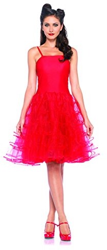 Leg Avenue Czerwona sukienka jako lat 50. kostium dla kobiet, , M / L, , czerwony, 8548106003