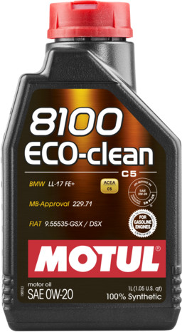 Motul 8100 Eco-Clean C5 0W20 1L