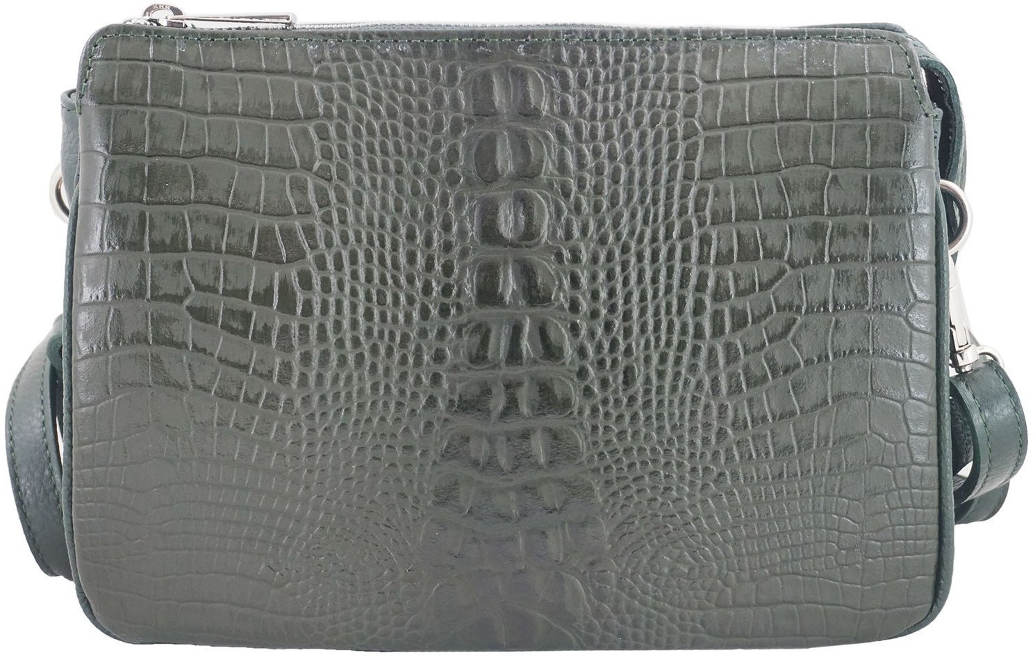 Barberini's Torebka damska z motywem CROCO - Zielona ciemna 604/1-42