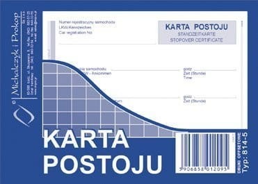 Michalczyk&Prokop 814-5 Karta postoju *