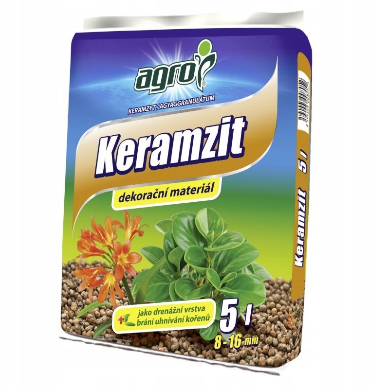 KERAMZYT OGRODNICZY 5 L HYDROPONIKA DRENAŻ 8-16MM