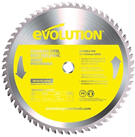 Evolution HTC  355 X 25.4 X 90T Stainless Steel Raptor Blade 90TBLADE