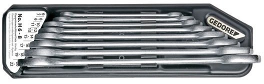 Gedore Zestaw kluczy szczękowych dwustronnych H6-8 6079400