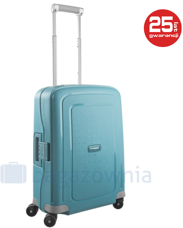 Samsonite Mała kabinowa walizka S'CURE 49539 Turkusowa - turkusowy