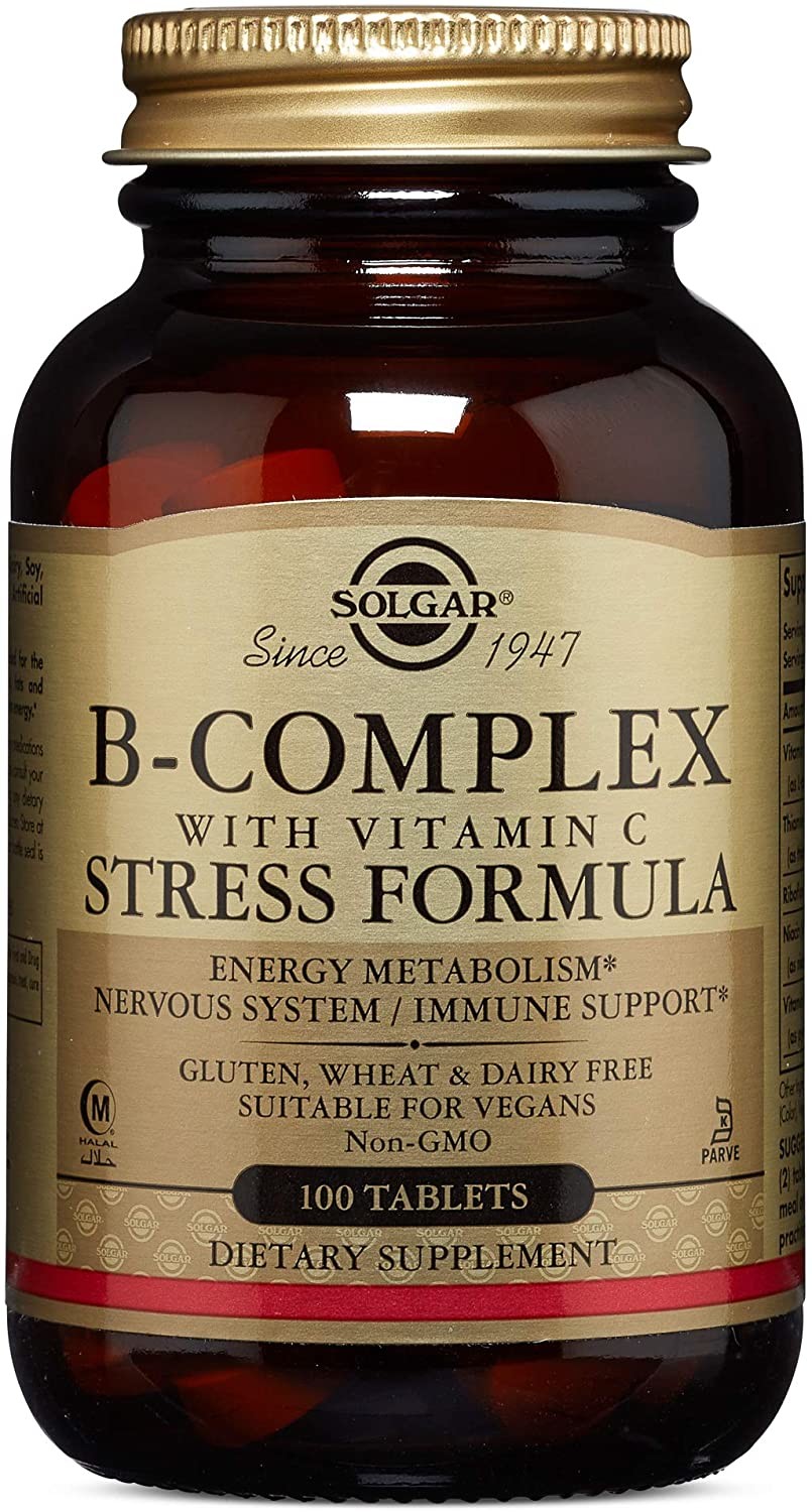 Solgar B-COMPLEX with Vitamin C Stress Formula 100 Tabletek