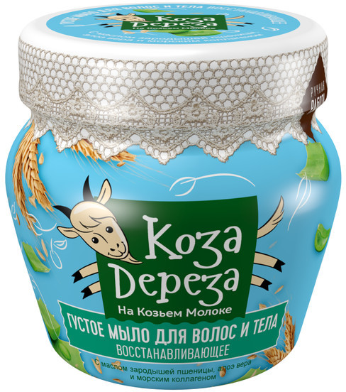 Fitokosmetik Fitokosmetik KOZA DEREZA Regenerujące mydło do ciała i włosów 175ml