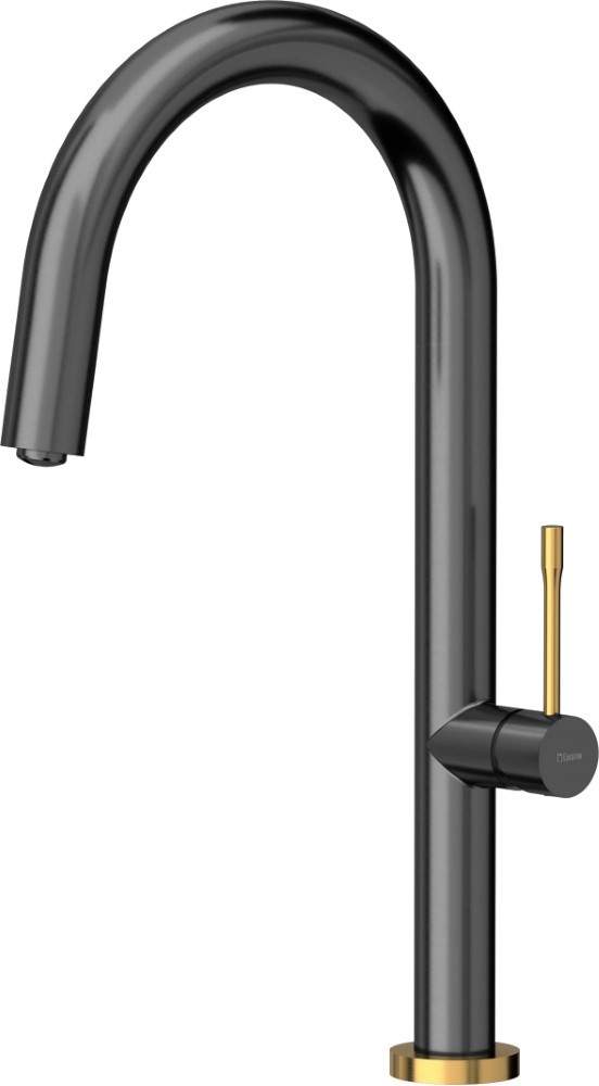 QUADRON Bateria HALEY T-LINE czarny metalik + złoty PVD 3623522_T1PVDG1)