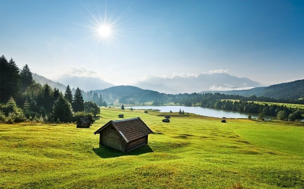 Komar Fototapeta Bergwiese vor Karwendel SHX9-009 SHX9-009