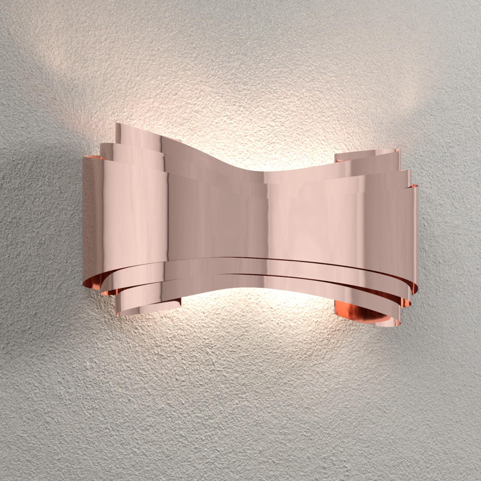 Selene Ionica miedziana designerska lampa ścienna LED