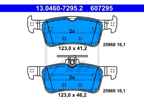 ATE Klocki hamulcowe ATE 13.0460-7295.2