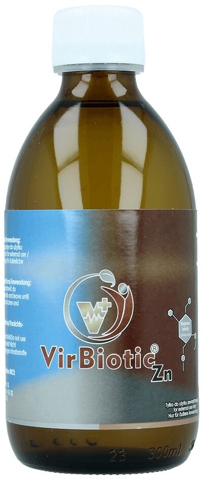 Vitacolloids VirBiotic Zn Silver + Copper + Zinc Ag + Cu + Zn Niejonowe Nanokoloidy Srebro Miedź Cynk 3w1 300 ml Vitacolloids VCO-010