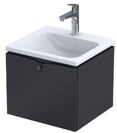 Oristo SIENA szafka podumywalkowa 50 cm, czarny mat,  OR45-SD1S-50-8 OR45-SD1S-50-8