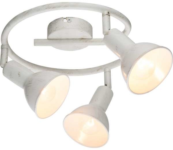 Globo Lighting Plafon LAMPA sufitowa CALDERA 54648-3 okrągła OPRAWA regulowane reflektorki namus białe 54648-3