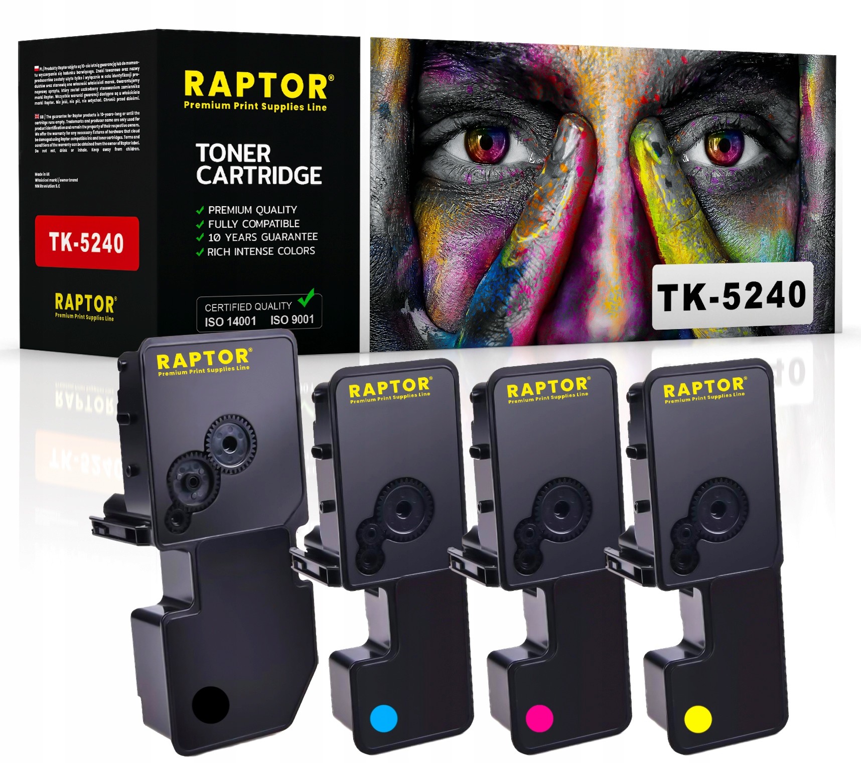 4x Toner do Kyocera TK5240 M5526cdw M5526cdn