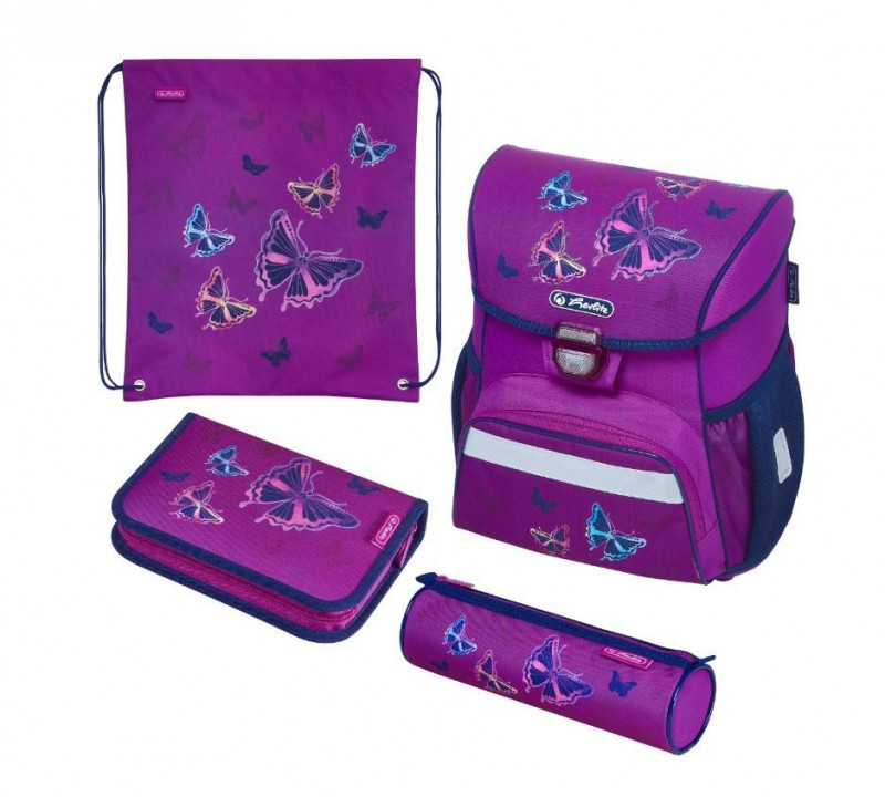HERLITZ Tornister Loop plus Glitter Butterfly
