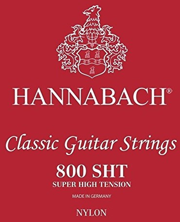 Hannabach 652395 Saiten für Klassik Gitarre Serie 800 Super High Tension versilbert - A5 652395